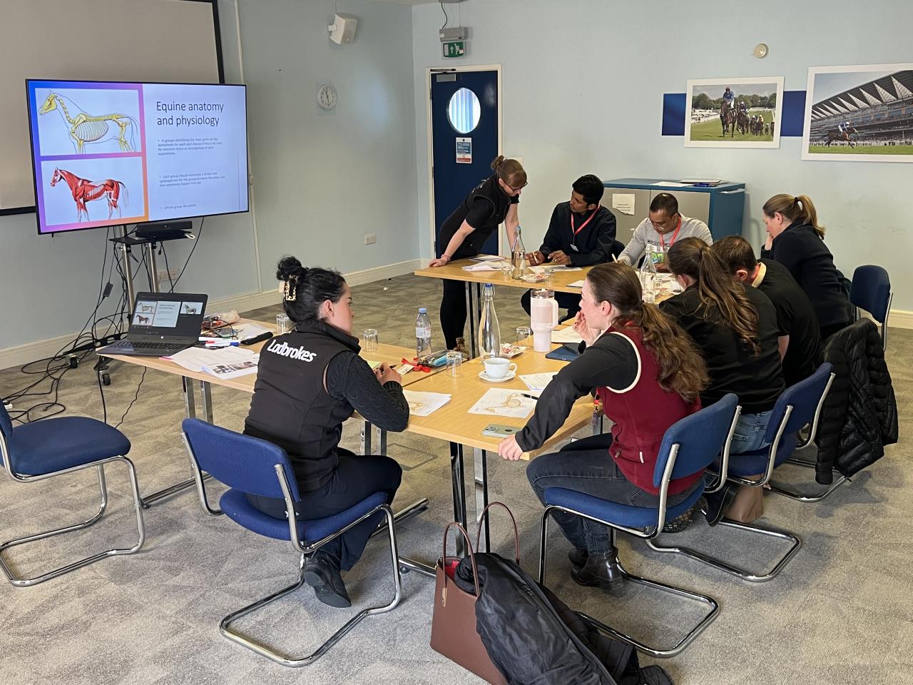 A classroom of learners.