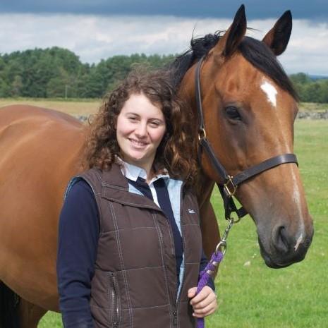 Dr Victoria Lindsay-McGee with a horse